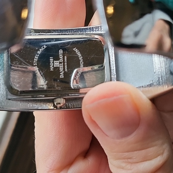 Original white metal bangle clasp watch - Picture 3 of 8